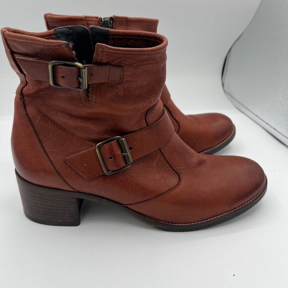Paul Green Brown Leather Ankle Boots – Size 6.5 - Picture 5 of 13